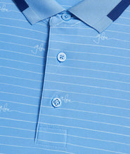 Load image into Gallery viewer, G/FORE SCRIPT STRIPE TECH PIQUÉ BANDED SLEEVE POLO
