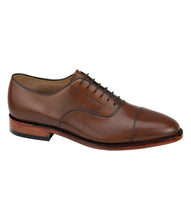 Load image into Gallery viewer, Melton Cap Toe Dress Shoes - Tan Italian Calfskin | Johnston &amp; Murphy
