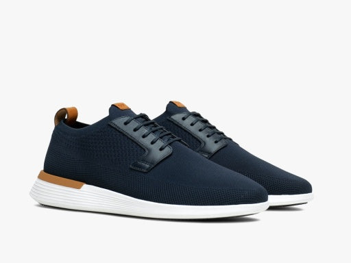 Wolf & Shepherd Swiftknit Derby - Navy/White