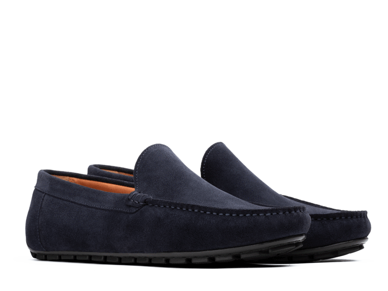 Wolf & Shepherd Gunner Driver - Navy Suede