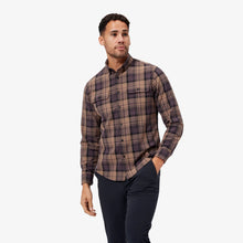 Load image into Gallery viewer, Upstate Flannel-Caribou Brown Plaid | Mizzen+Main
