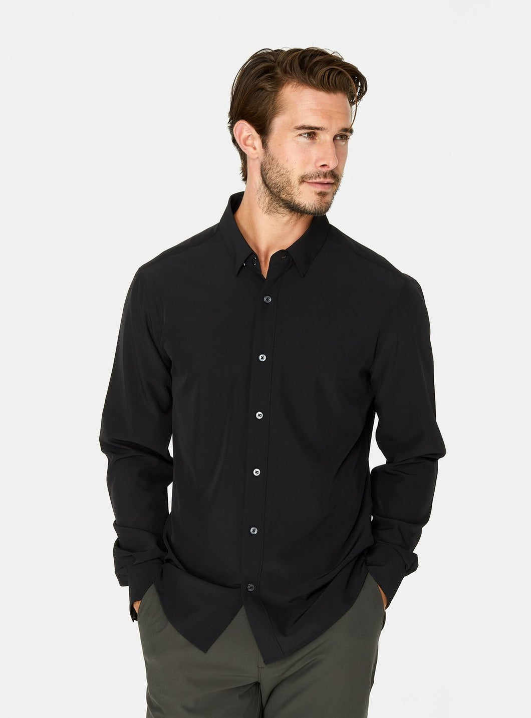 Liberty Long Sleeve Shirt - Black | 7Diamonds