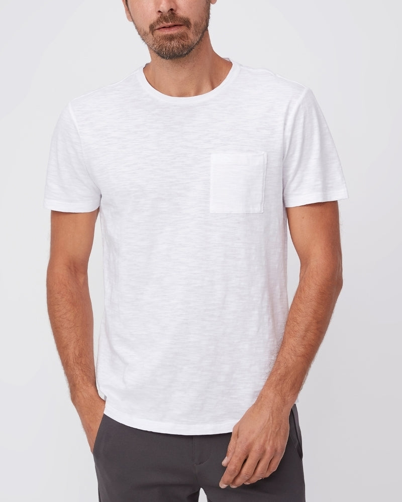 Kenneth Crew Tee Shirt - Fresh White | PAIGE