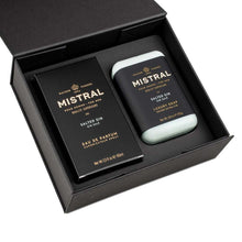 Load image into Gallery viewer, Salted Gin Eau De Parfum &amp; Bar Soap Gift Set | Mistral
