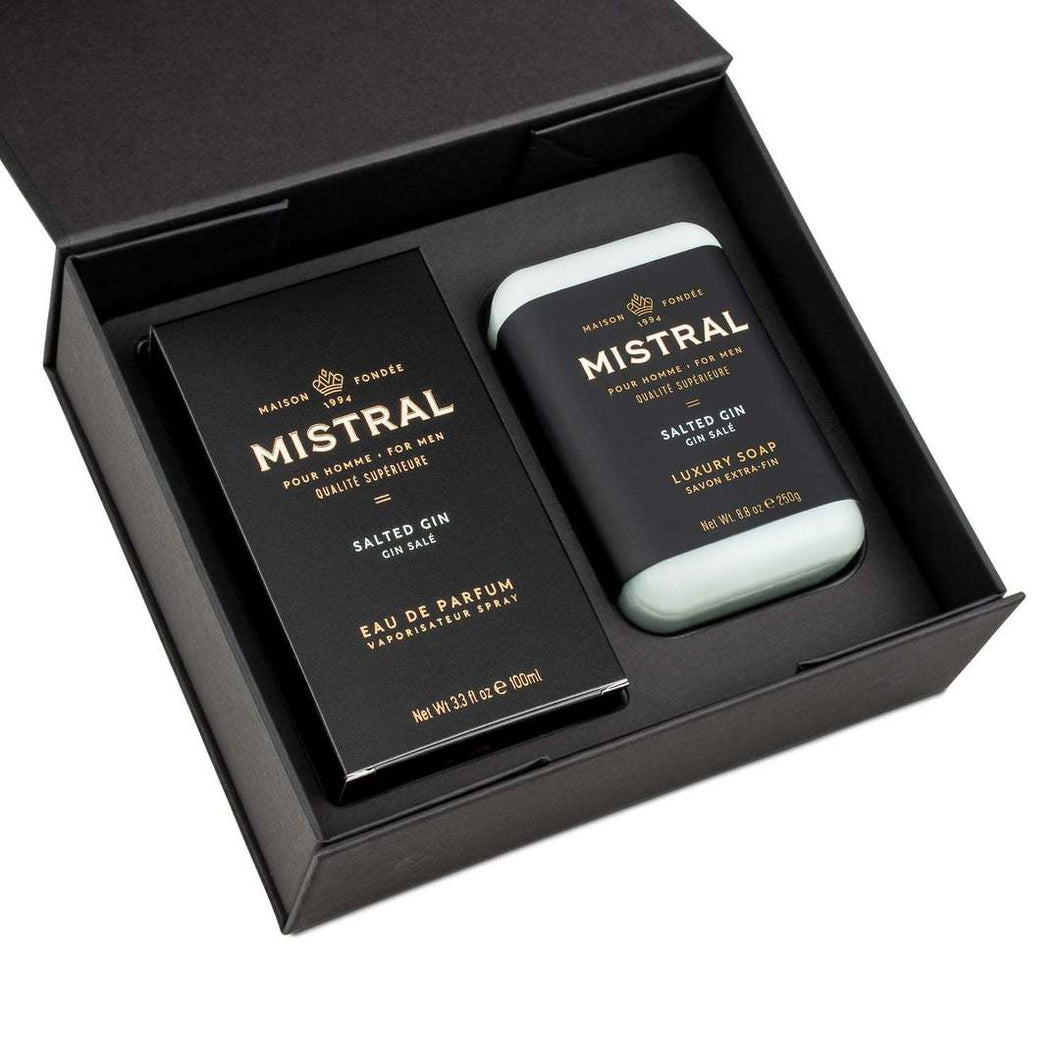 Salted Gin Eau De Parfum & Bar Soap Gift Set | Mistral