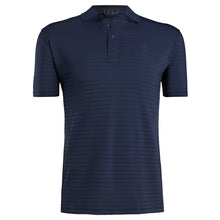 Load image into Gallery viewer, Perforated Wide Stripe Polo - Twilight | G/FORE
