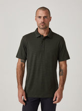 Load image into Gallery viewer, Core Striped Polo - Olive | 7Diamonds
