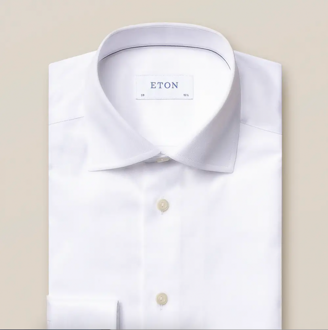 White Signature Twill Shirt - ETON