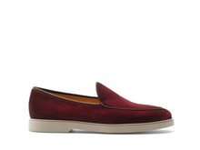 Load image into Gallery viewer, Danil Apron Toe Loafer - Burgundy Suede | Magnanni
