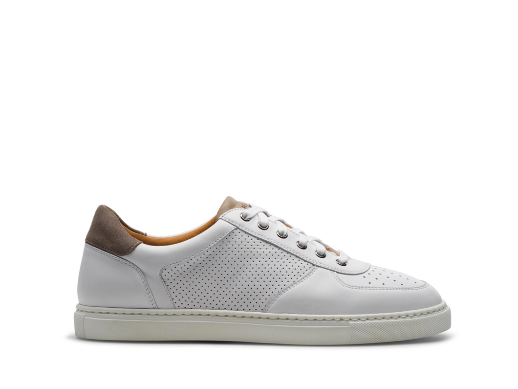 Griffith Lo Sneaker - White/Grey | Magnanni