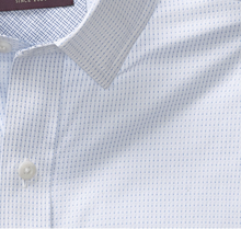 Load image into Gallery viewer, Long-Sleeve Dress Shirt - White Vertical Dash | Johnston &amp; Murphy
