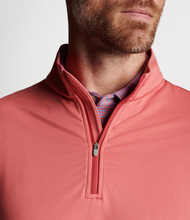 Load image into Gallery viewer, Peter Millar Perth Melange Quarter Zip - Cape Red
