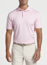 Load image into Gallery viewer, Solid Performance Jersey Polo Sean Self-Collar - Pink Palmer | Peter Millar
