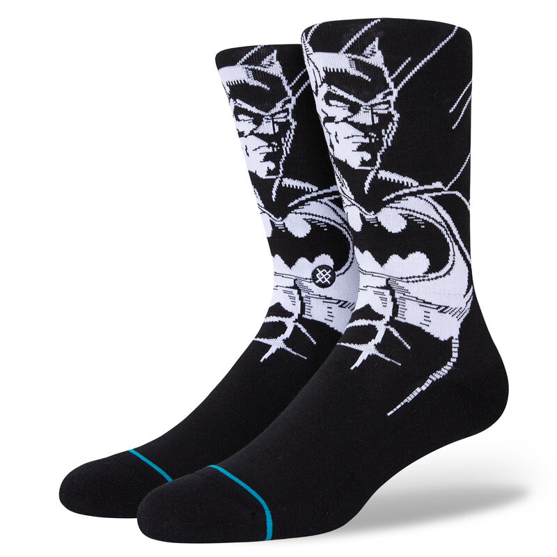 Batman Character Crew Socks - Black | Stance