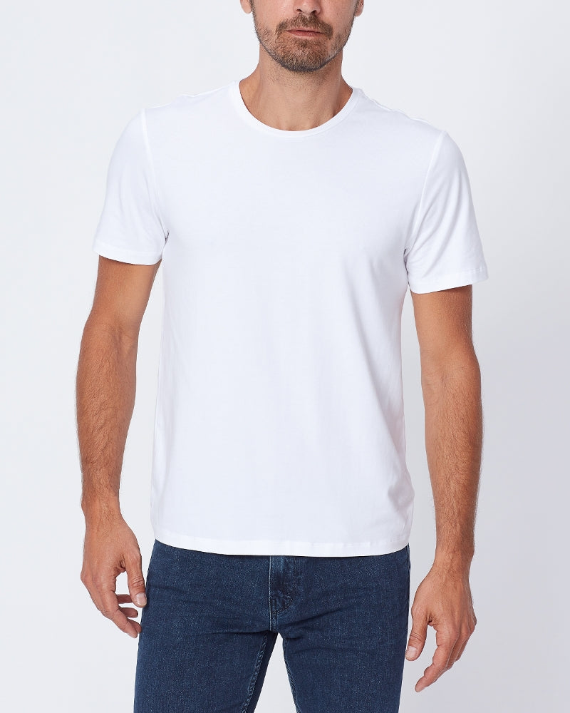 Cash Crew Neck Tee - Fresh White | PAIGE