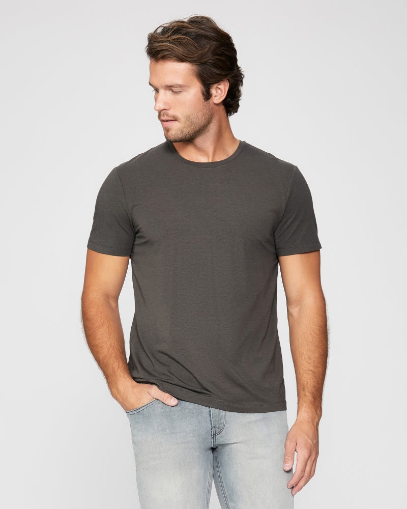 Cash Crew Neck Tee - Iron Gate | PAIGE