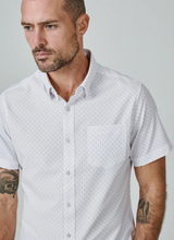 Load image into Gallery viewer, 7DIAMONDS Hana Short Sleeve Button-up Shirt - White
