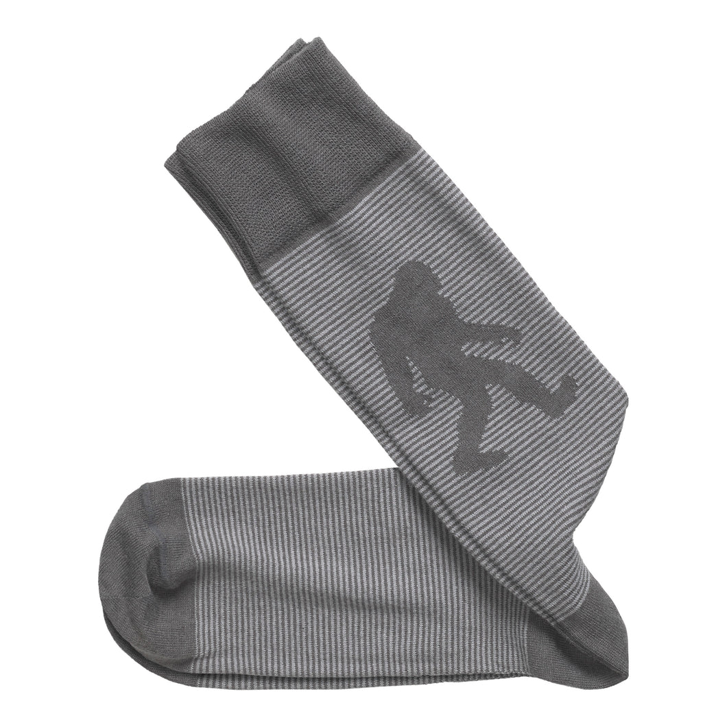 Striped Yeti Socks - Gray | Johnston & Murphy