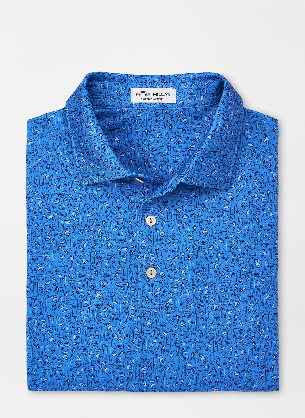 Game Day Performance Jersey Polo - Blue Poppy | Peter Millar