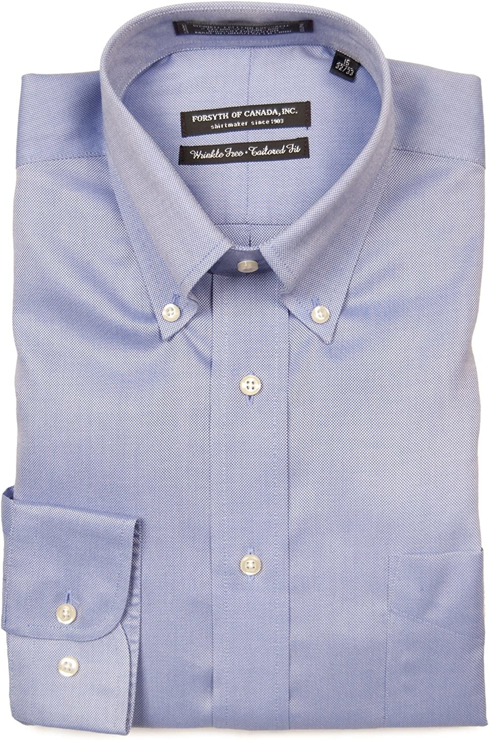 Forsyth of Canada Blue Button-Down Collar Dress Shirt
