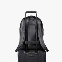 Load image into Gallery viewer, Hook &amp; Albert Black Leather Backpack
