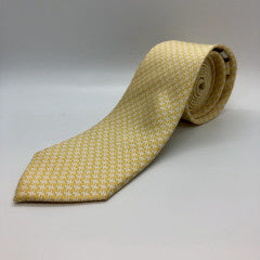 Large Houndstooth Tie Yellow