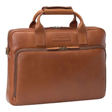 Load image into Gallery viewer, Rhodes Briefcase - Tan Full Grain Leather | Johnston &amp; Murphy
