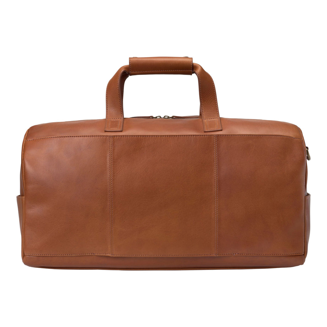 Rhodes Duffle Bag - Tan Full Grain Leather | Johnston & Murphy