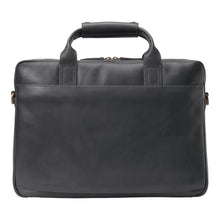 Load image into Gallery viewer, Rhodes Briefcase - Black Leather | Johnston &amp; Murphy
