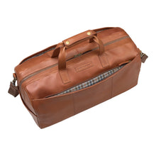 Load image into Gallery viewer, Rhodes Duffle Bag - Tan Full Grain Leather | Johnston &amp; Murphy
