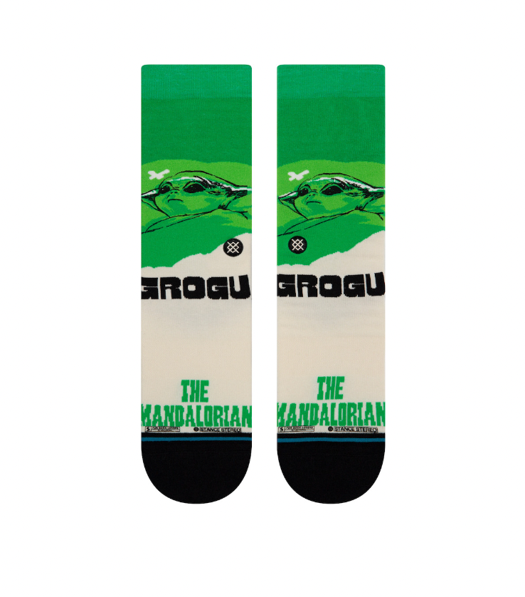 Grogu West Crew Socks - Green | Stance